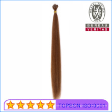 Prebonded Remy Virgin Hair Dark Brown Straight 18inch Big Flat Tip Human Virgin Remy Hair Extension